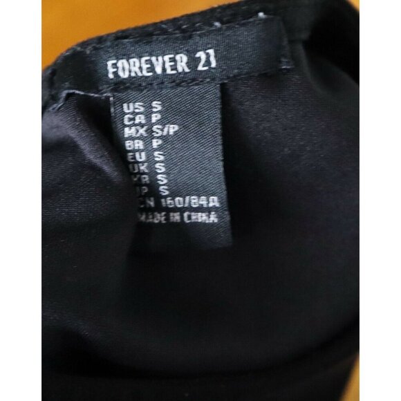 WOMEN'S BLACK MICROFIBER FAUX SUEDE DRESS - FOREVER 21 - SIZE S - Picture 6 of 6